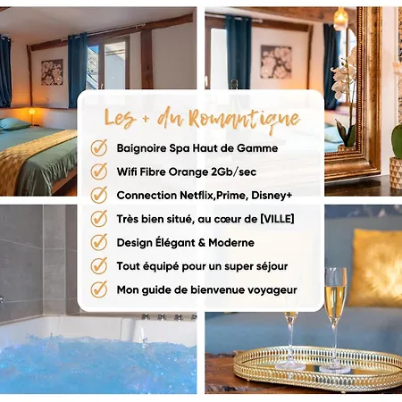 Appartamento Le Romantique Jacuzzi Centre Rouen